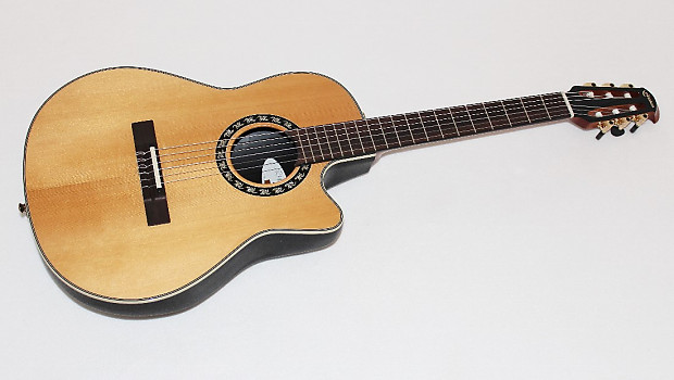 Ovation 1773AX Elite AX Mid-Depth Cutaway Acoustic-Electric Nylon String Guitar image 1