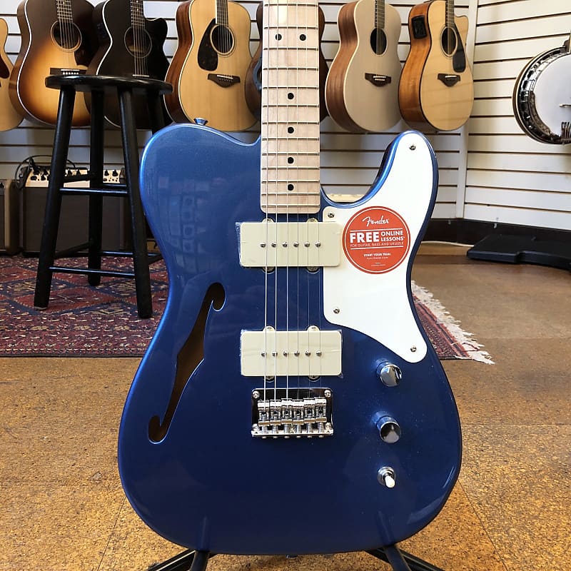 Squier Paranormal Cabronita Telecaster Thinline Lake Placid Blue w/Maple Fingerboard image 1
