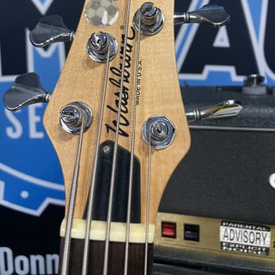 Rick Savage's, Def Leppard Washburn Bubinga 5-String Bass Guitar (RS #5020) Authenticated! image 18