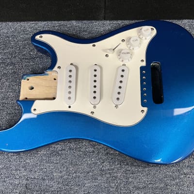 Unbranded  Mini Stratocaster Strat body  - Blue - Project parts image 6