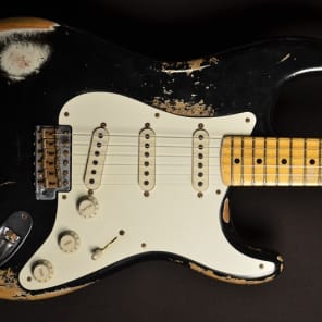 Fender 1956 Heavy Relic Stratocaster Black Custom Shop Strat image 2