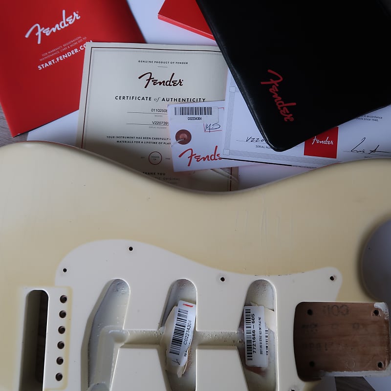 Fender American Vintage II '61 Stratocaster Body 2022 - Olympic White USA  Relic / Aged