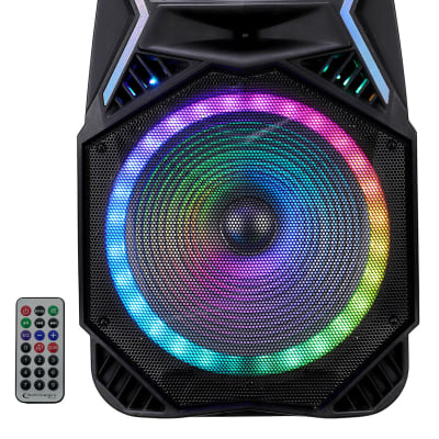 Technical Pro RAINB15 3000w 15" Bluetooth Rechargeable LED DJ Party Speaker+Mic image 2