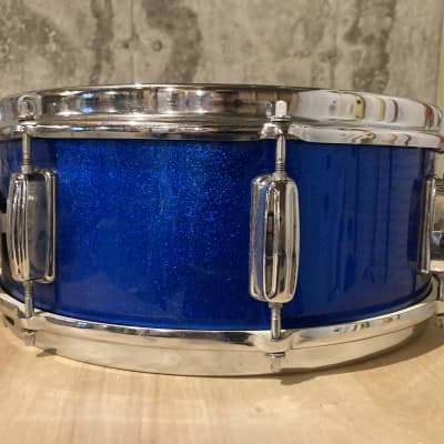 Unknown MIJ Snare Drum 60’s - Blue Sparkle image 2
