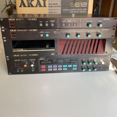 Akai S612 Sampler set with MD280, ME15F, ME100