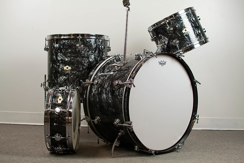 1960s Camco Aristocrat Black Diamond Pearl Drum Kit | Reverb