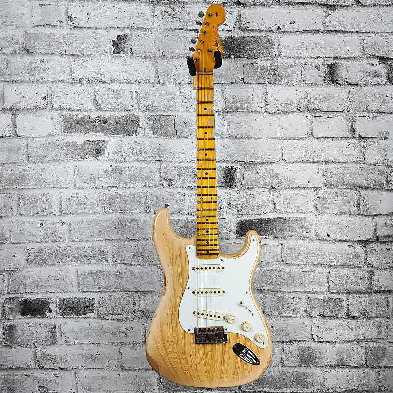 Fender Custom Shop 58 Strat Relic Maple Neck Natural Reverb