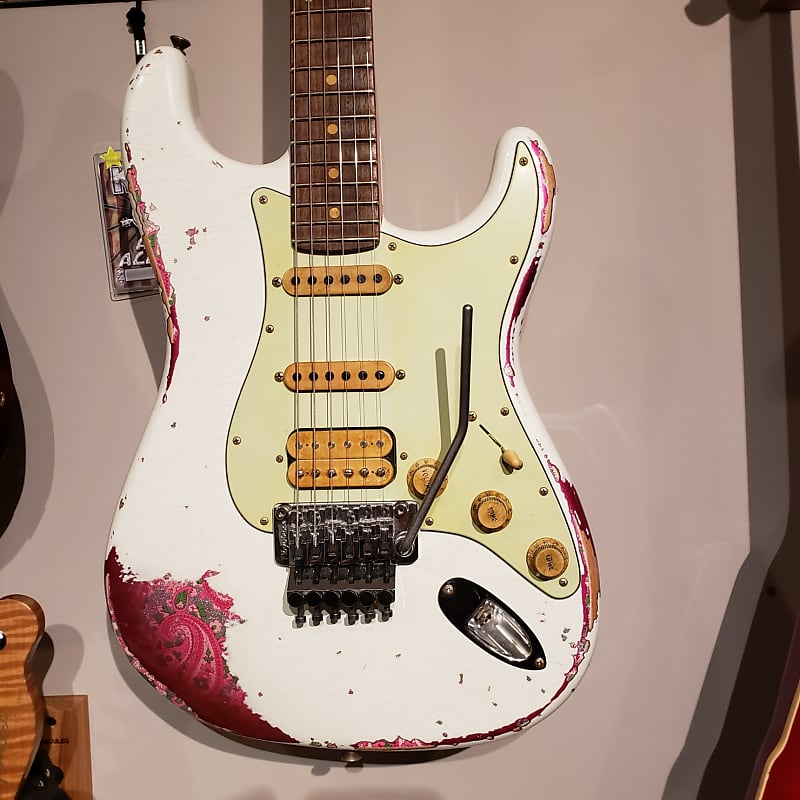 Fender Custom Shop Heavy RELIC Stratocaster Stratocaster 2019 White &  Paisley