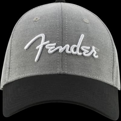 Fender Hipster Dad Hat, Grey & Black, One Size Fits Most image 3