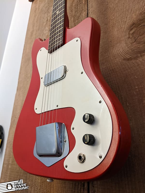 Kay TrueTone K100 Vanguard Vintage Electric Guitar Red c. 1960s w/ Case