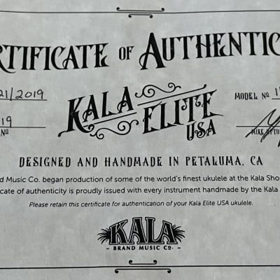 Kala elite USA authentic Concert Ukulele 1 Koa C all solid Hawaiian Koa  made in USA image 12