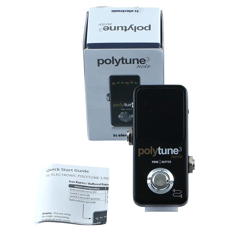 TC Electronic POLYTUNE 3 NOIR Tiny Polyphonic Tuner with