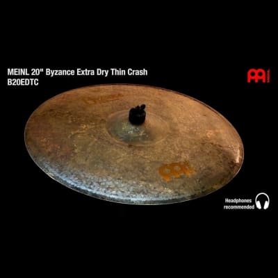 Meinl Byzance Extra Dry Thin Crash Cymbal 20 image 3