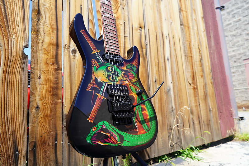 ギター ESP George Lynch Skulls&snakes 90 model 1990 ESP George Lynch Skull & Snakes Signature Model Haji