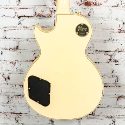 Gibson - Les Paul Custom - Electric Guitar - Light Aged Antique Alpine White - w/ Black Hardshell Case - x2180 image 8