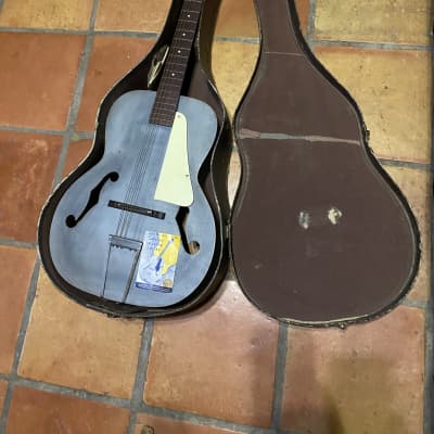 Silvertone Spanish Archtop Acoustic 1950-60 - Blue image 1
