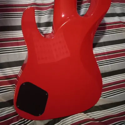 Kramer Baretta 522s 5 String Bass Guitar 1999 MIK Red Set Neck image 6