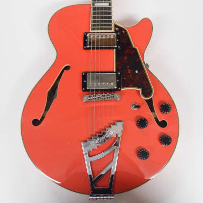 D'Angelico Premier SS - Fiesta Red with Stairstep Trapeze D'Angelico Premier SS - Fiesta Red with Stairstep Trapeze