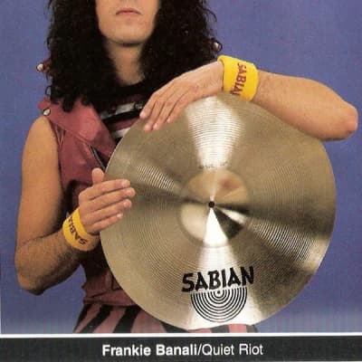 Asaph Frankie Banali's 14" HiHats (#80) Autographed!! image 3