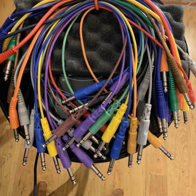 Lot of Hosa Technology & AVLink High Performance Stereo Patch Cord Lot-Multicolored image 1