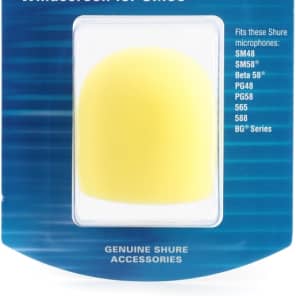 Shure A58WS Microphone Windscreen - Yellow image 4