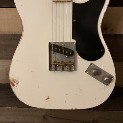Von K Guitars T-Time 49 Snake Head Telecaster Repro 2019 Aged White Nitro Lacquer Finish image 2