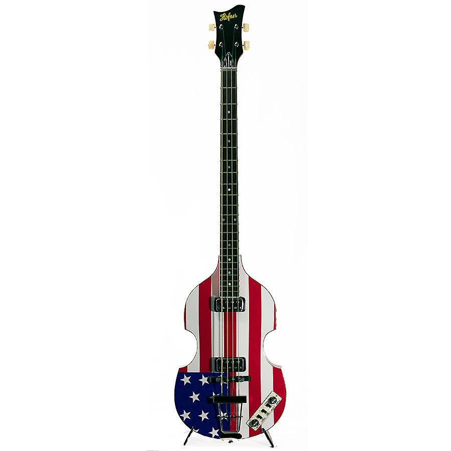Hofner HCT-500/1-USA Contemporary Beatle Violin Bass American Flag 