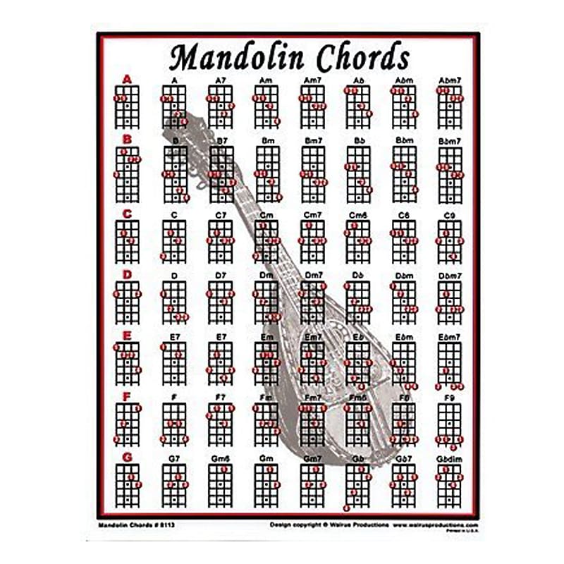 Walrus Mandolin Mini Chord Chart image 1