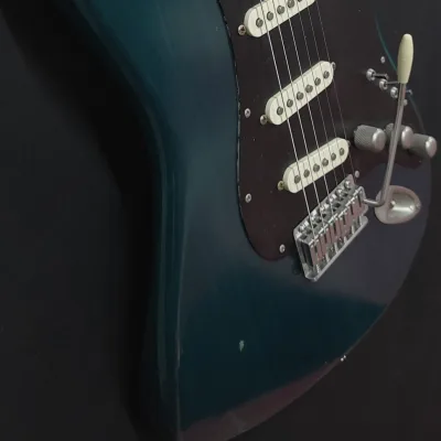 Custom Fender USA Stratocaster Dream Machine Inspired Teal Green Nitro Birdseye Maple DiMarzio HS-2 Pups Light Relic image 3