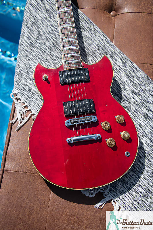 Late 1970's Yamaha SG-500 - Trans Red Finish - Made in Japan - Pro Set Up w  Perfect Frets/Action/Intonation - Demo Video