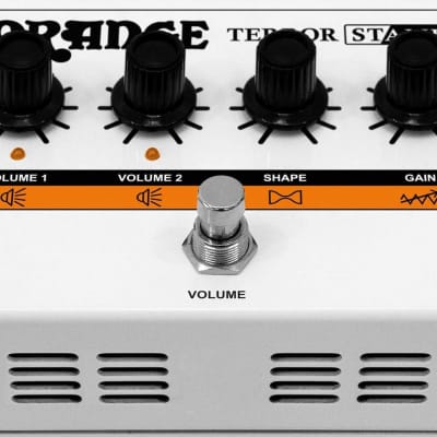 Orange Terror Stamp Valve Hybrid Electric Guitar Amp Pedal, 20 Watts, White image 3