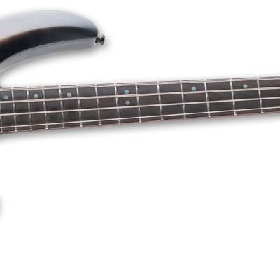 ESP LTD B-4 Ebony Electric Bass Guitar Charcoal Burst Satin BRAND NEW image 3
