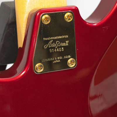 1991 Aria Pro II Viper Series Bass Electric Bass - MIJ - Red image 7