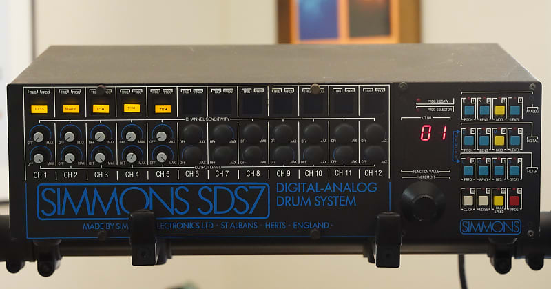 Simmons SDS7 Digital-Analog Drum System 1983 | Reverb