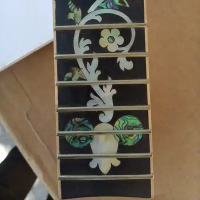 5 String Banjo Neck Deluxe Fancy Elaborate Shell Inlaid image 4