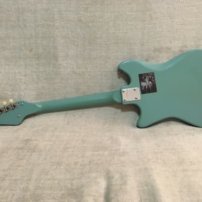 Kimberly 2 Pickup 1960's Seafoam Green Teisco Japan Matching Headstock & Neck Surf Guitar image 11