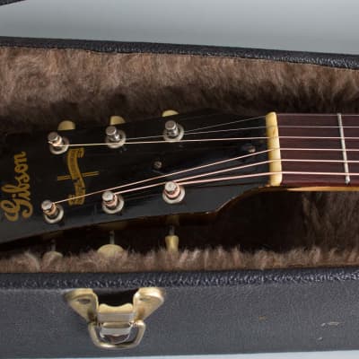 Gibson  J-45 Banner Flat Top Acoustic Guitar (1943), ser. #2656-13, black tolex hard shell case. image 11