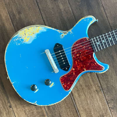 Rock N Roll Relics Thunders DC Electric Guitar Aged Lake Placid Blue 231522 image 6