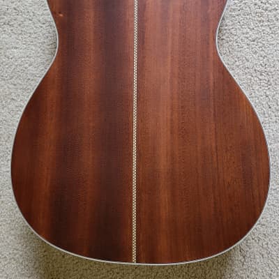 Fender Paramount PM-3C Triple-0 All Mahogany Acoustic Guitar, New Gig Bag image 7