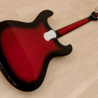 2000s Mosrite USA Ventures Model Mark I 1964 Vintage Reissue Red Sunburst w/ Vibramute, Fillmore image 14