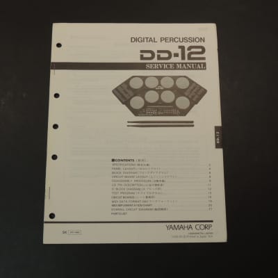 Yamaha DD-12 Service Manual [Three Wave Music]