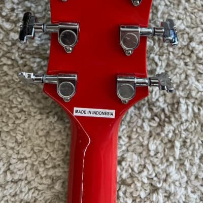 D'Angelico Premier EXL-1 Archtop Hollow-Body Electric Guitar, Fiesta Red w/Bag image 6