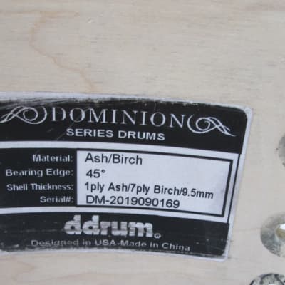 DDRUM DOMINION SNARE DRUM SHELL 14 X 5 1/2”  “PARTS” PROJECT RESTORE READ  image 10