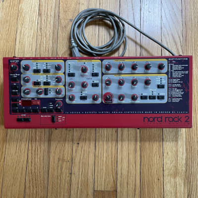 Nord Rack 2 16-Voice Rackmount Virtual Analog Synthesizer 1997 - 2003 Red