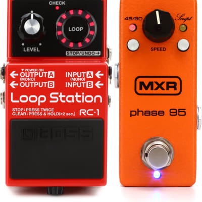 Boss RC-1 Loop Station Looper Pedal Bundle with MXR M290