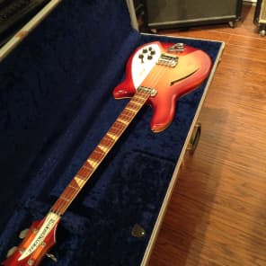 1966 Rickenbacker 4005 Bass Guitar Fireglo image 7