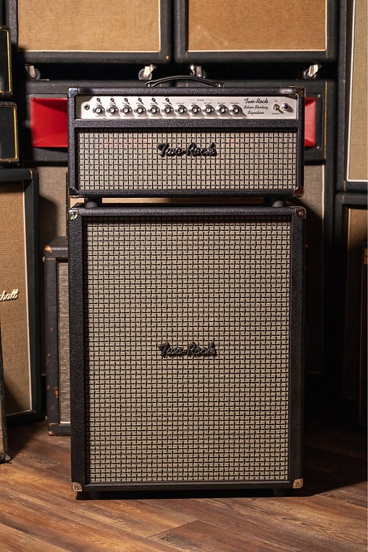 Two Rock Silver Sterling Signature 100w Black with Oversize Reverb