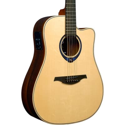 Lag Guitars Tramontane HyVibe THV30DCE Dreadnought Acoustic-Electric Smart Guitar Natural image 1