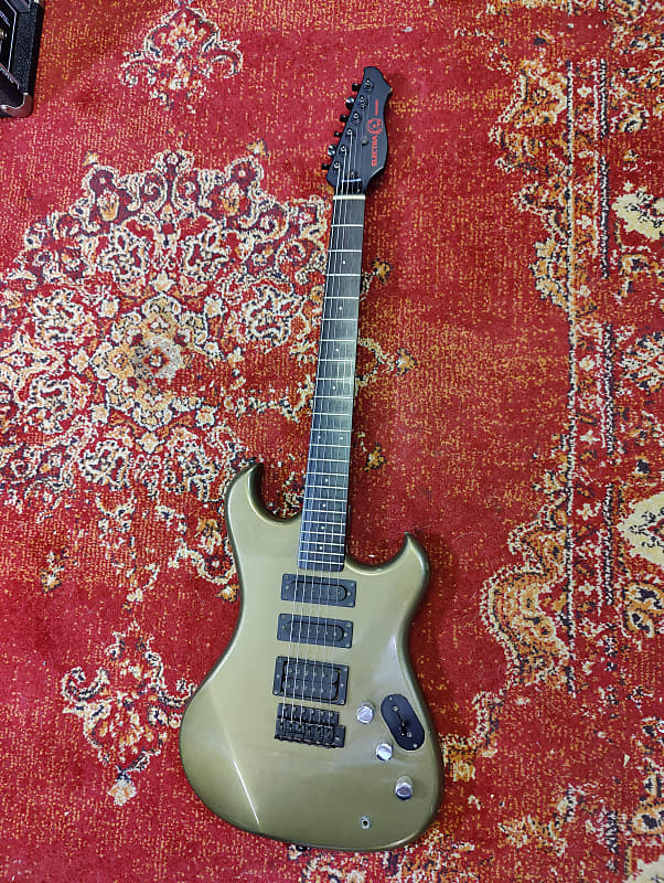 Vintage MIJ Electra Phoenix 1983 Metallic Gold Reverb