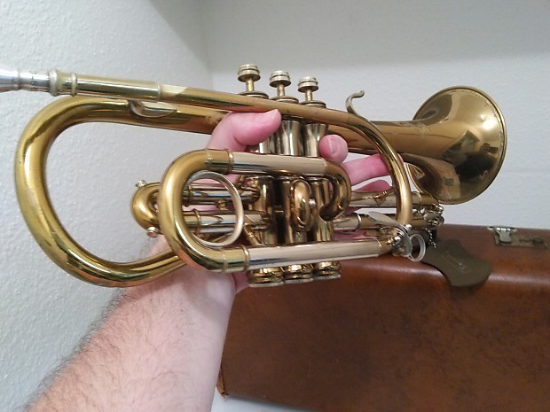 Cornet Trumpet Buescher Antique True Tone The 400 Model 275 Rare Reduced Production WW 2 HORN